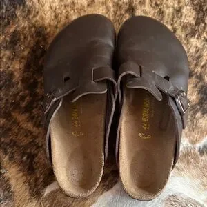 Birkenstock | Shoes | Birkenstock Mens Boston Brown Leather  display picture 2